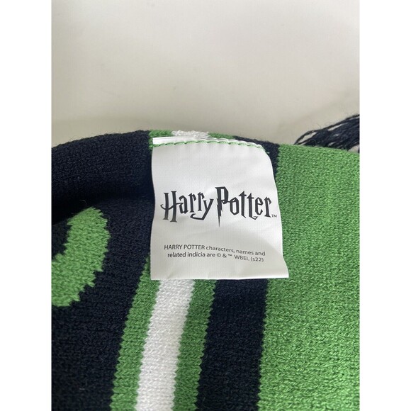 Harry Potter Slytherin Winter Scarf Knit with Tassels Adult Unisex NEW - Picture 3 of 6